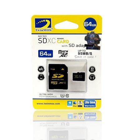 TwinMOS 64GB MICRO SD CARD CL-10