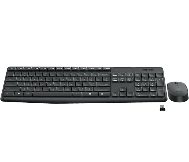Logitech MK235 Wireless Keyboard and Mouse Combo Black (920-007939)