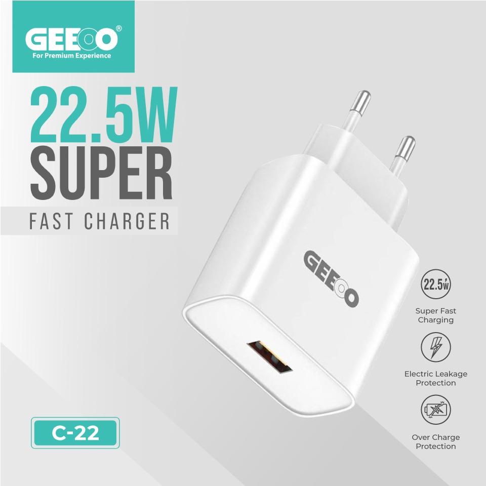 Geeoo C-22 Charger w/Type C Cable