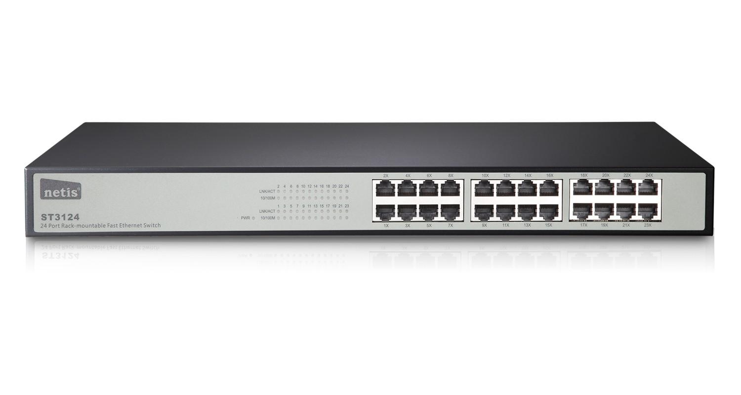 Netis ST3124 24 Port Fast Ethernet Rackmount Switch