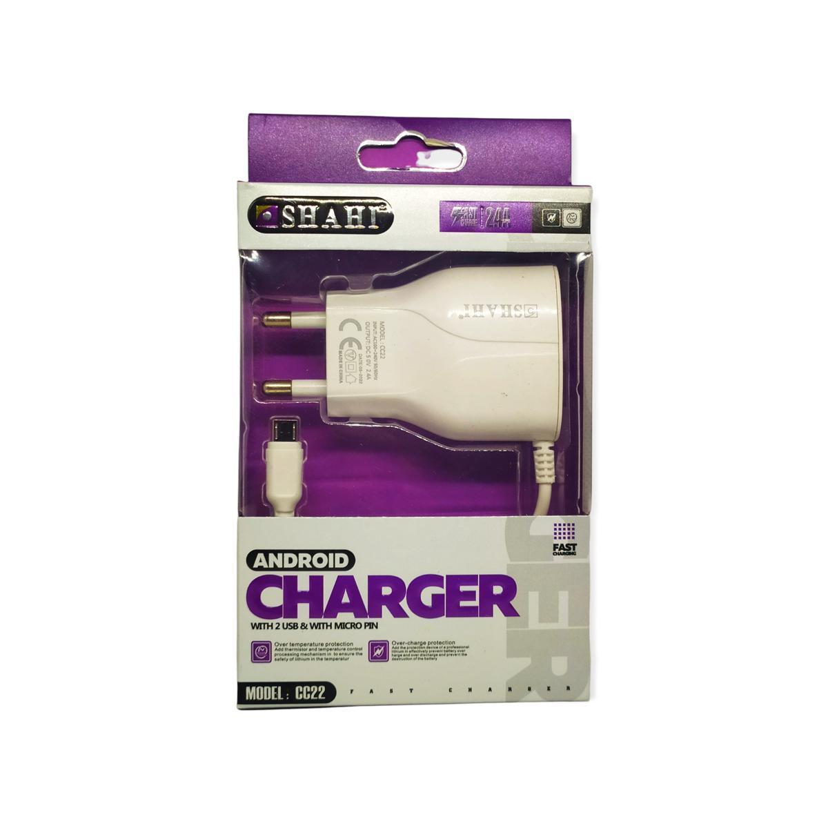 Shahi CC22 Multi Port Charger w/Type B Cable (White)