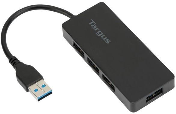 TARGUS ACH154AP-51 USB 3.0 4-PORT HUB, BLACK