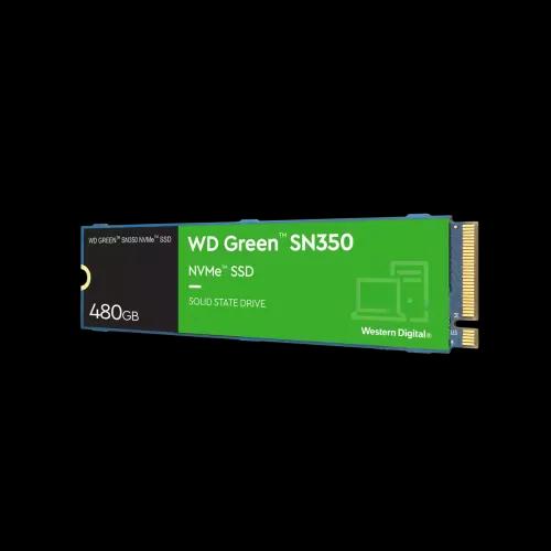 Western Digital Internal SSD Green 480GB SN350 NVMe Gen3 x4 PCIe 8Gb/s, M.2, Up to 2400 MB/s - WDS48 0G2G0C