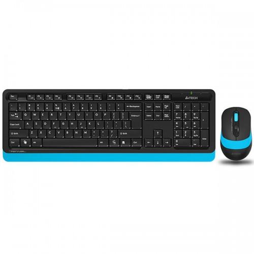 A4TECH FG1010 Wireless Keyboard Mouse Combo Blue