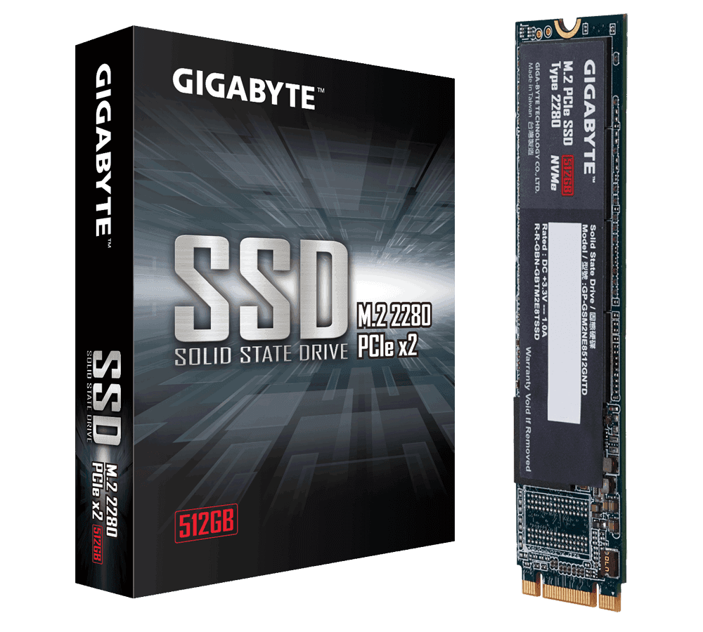 GIGABYTE M.2 PCIe 512GB SSD