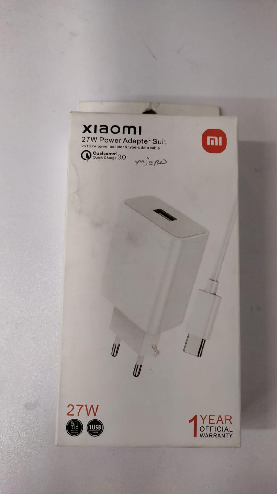 Mi Redmi 27W Power Adapter Suit Type B 2 pin charger