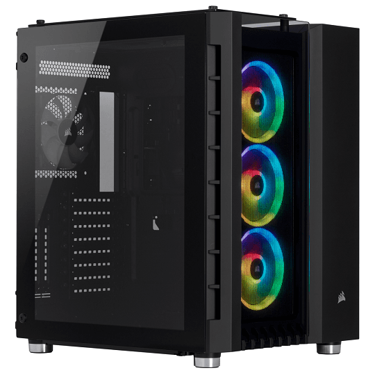 Corsair Crystal Series 680X RGB ATX High Airflow Tempered Glass Smart Case — Black