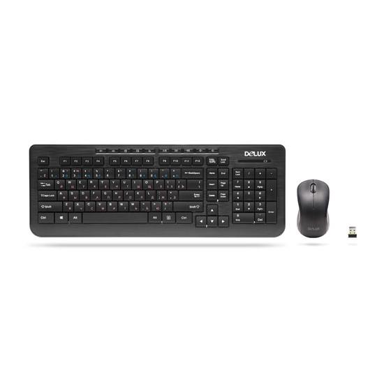 Delux DLK-3100G+M102GB Combo Wireless Multimedia Keyboard