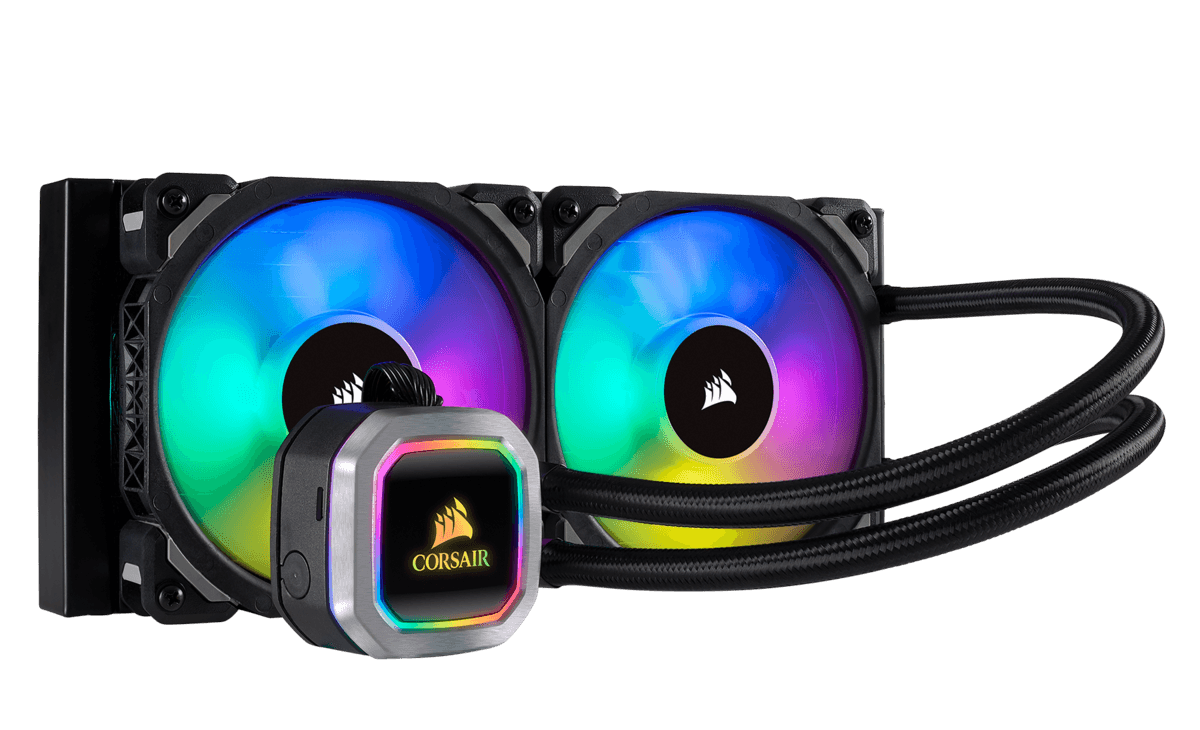 Corsair Hydro Series™ H100i RGB PLATINUM 240mm Liquid CPU Cooler