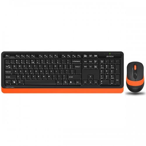A4TECH FG1010 Wireless Keyboard Mouse Combo Orange
