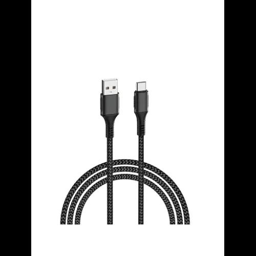 Wiwu F12 USB to Type C 45W Super Fast Charging Cable 1M- Black