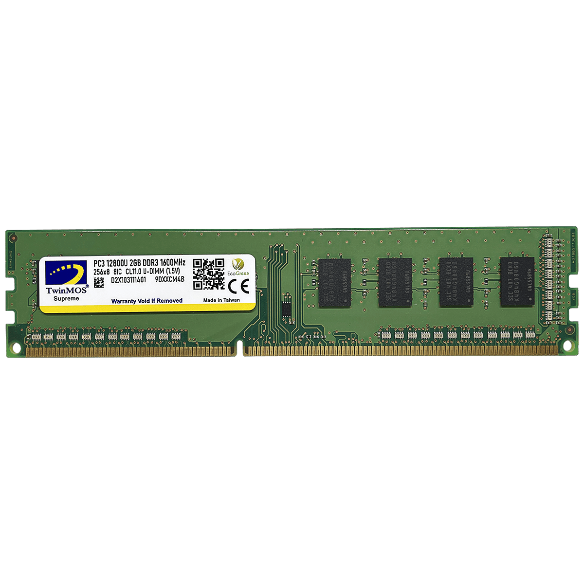 TwinMOS DDR3 2GB 1600MHz U-DIMM for Desktop